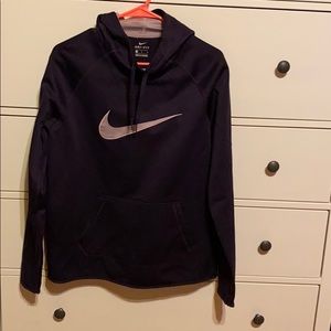 Purple Nike Sweatshirt with a thumb hole